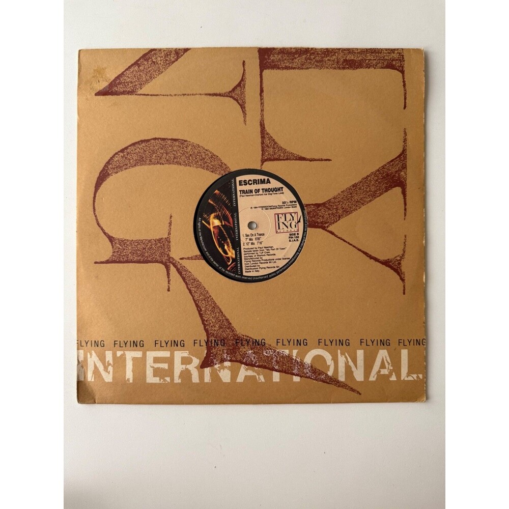 Escrima Train Of Thought 12" Vinyl Single Flying Records FIN 150 VG Import Italy